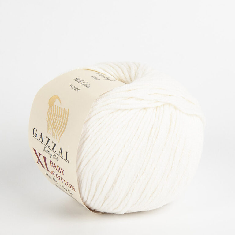 Пряжа для вязания GAZZAL «BABY COTTON XL» (№3410) Белый