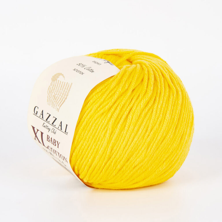 Пряжа для вязания GAZZAL "BABY COTTON XL" (№3417) Желтый