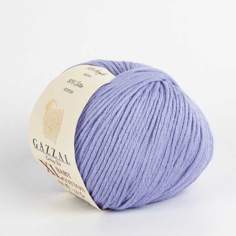 Пряжа для вязания GAZZAL "BABY COTTON XL" (№3420) Сирень