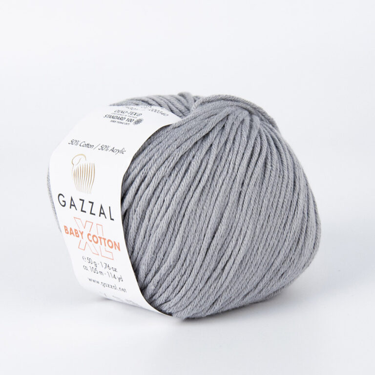 Пряжа для вязания GAZZAL "BABY COTTON XL" (№3430) Серый