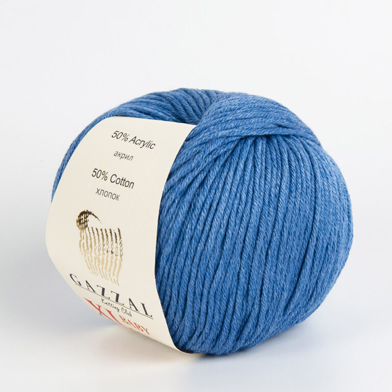 Пряжа для вязания GAZZAL "BABY COTTON XL" (№3431) Темный джинс