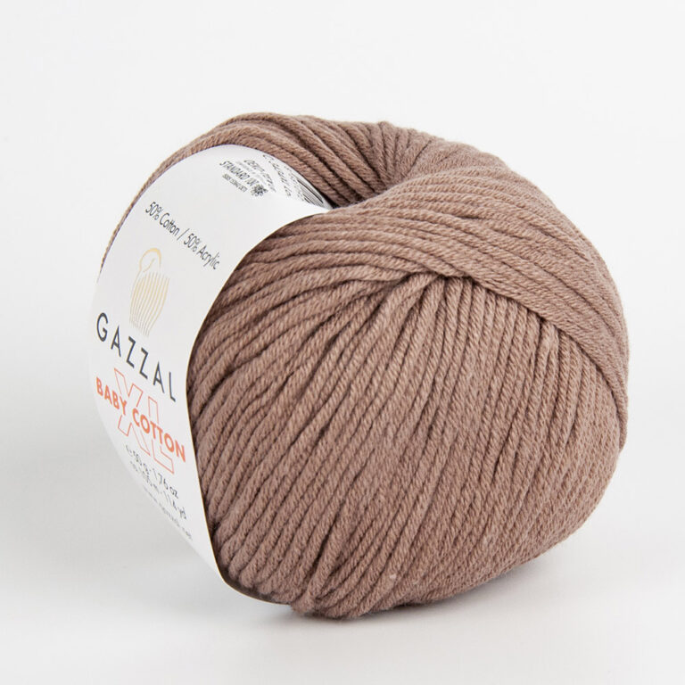 Пряжа для вязания GAZZAL "BABY COTTON XL" (№3434) Кофе