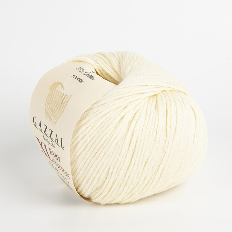 Пряжа для вязания GAZZAL "BABY COTTON XL" (№3437) Молочный