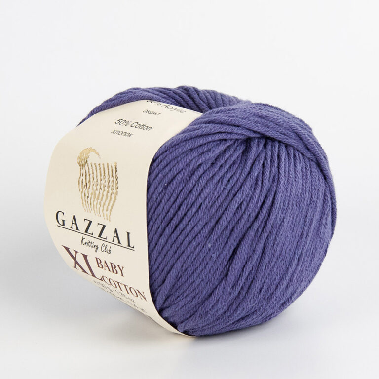 Пряжа для вязания GAZZAL "BABY COTTON XL" (№3440) Фиолетовый