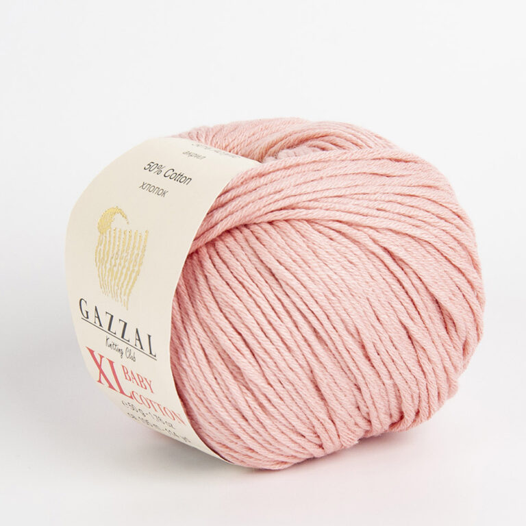 Пряжа для вязания GAZZAL "BABY COTTON XL" (№3444) Пудра