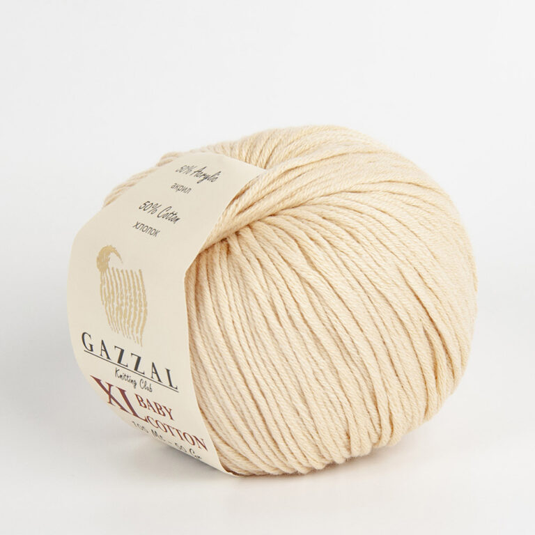 Пряжа для вязания GAZZAL "BABY COTTON XL" (№3445) Светло-бежевый