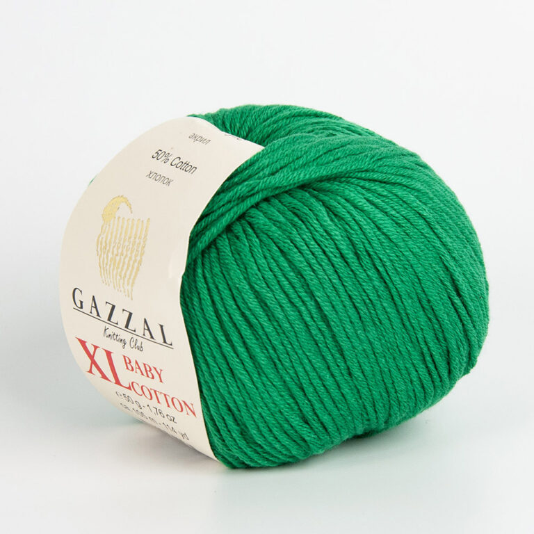 Пряжа для вязания GAZZAL "BABY COTTON XL" (№3456) Изумруд