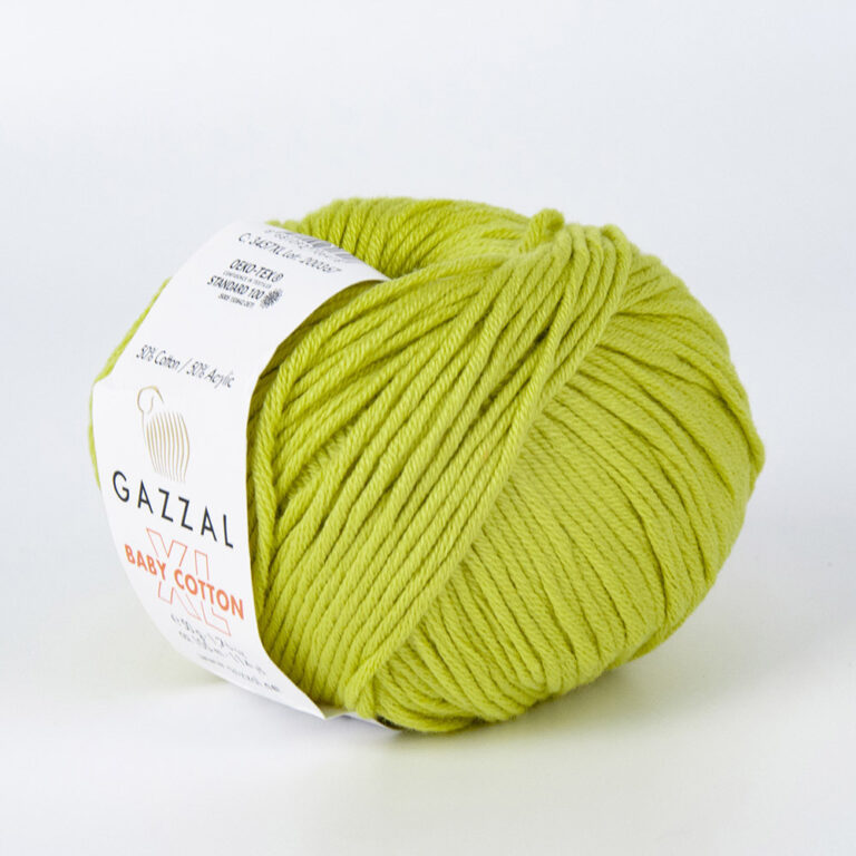 Пряжа для вязания GAZZAL "BABY COTTON XL" (№3457) Горох
