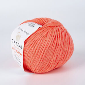 Пряжа для вязания GAZZAL "BABY COTTON XL" (№3460) Коралловый