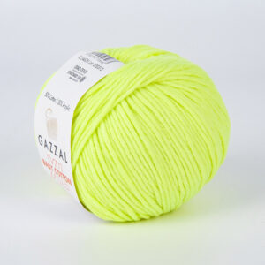Пряжа для вязания GAZZAL "BABY COTTON XL" (№3462) Желтый неон