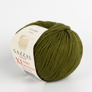 Пряжа для вязания GAZZAL "BABY COTTON XL" (№3463) Хаки