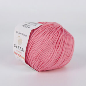 Пряжа для вязания GAZZAL "BABY COTTON XL" (№3468) Ярко-розовый