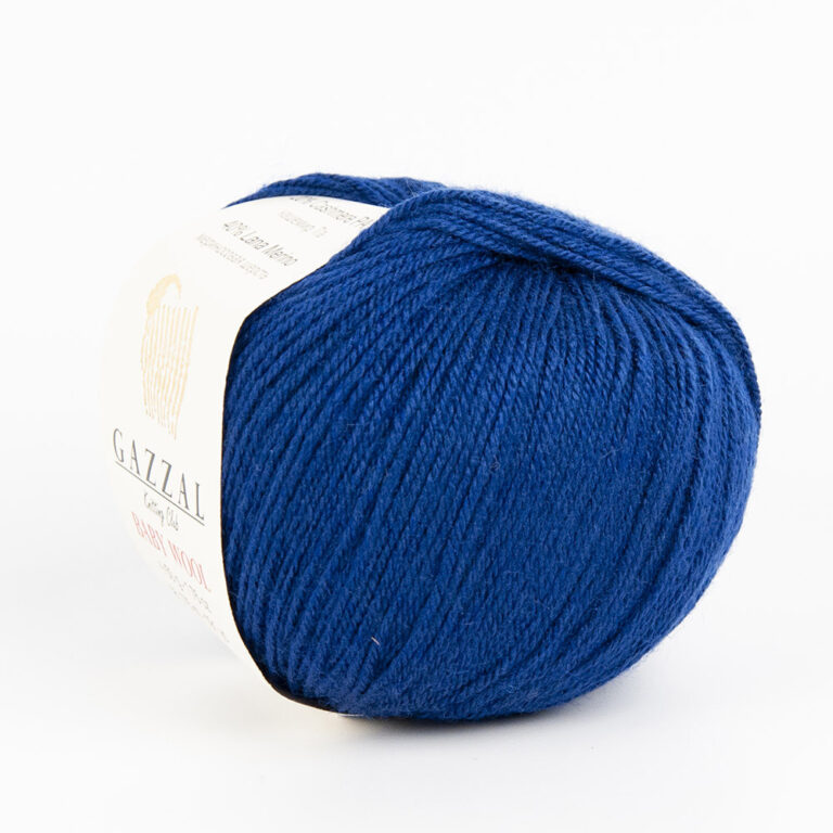 Пряжа для вязания GAZZAL "BABY WOOL" (№802) Тёмно-синий