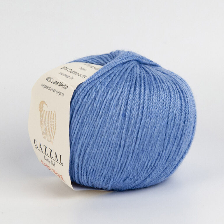Пряжа для вязания GAZZAL "BABY WOOL" (№813) Голубой