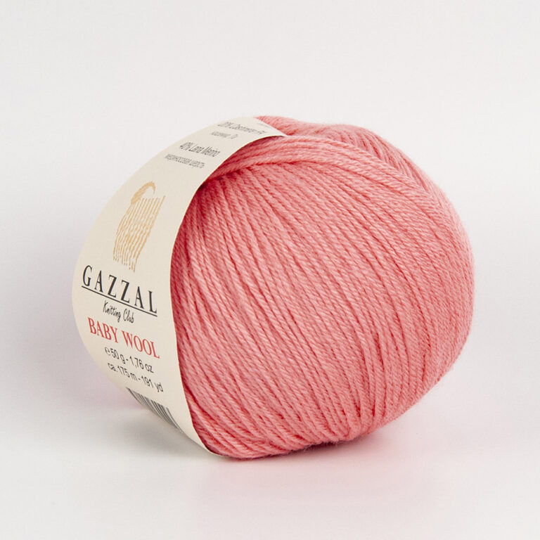 Пряжа для вязания GAZZAL "BABY WOOL" (№828) Розовый