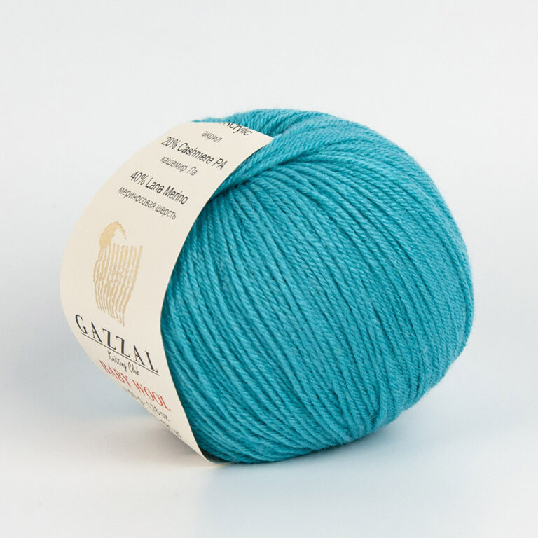 Пряжа для вязания GAZZAL "BABY WOOL" (№832) Светлый изумруд