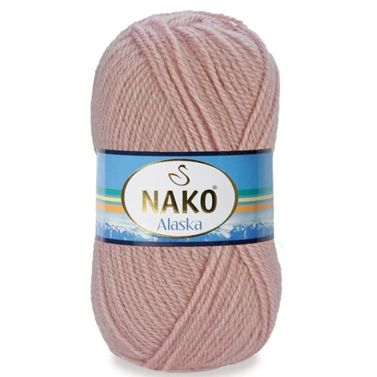 Пряжа для вязания NAKO «ALASKA» (№10639) Дымчато-розовый