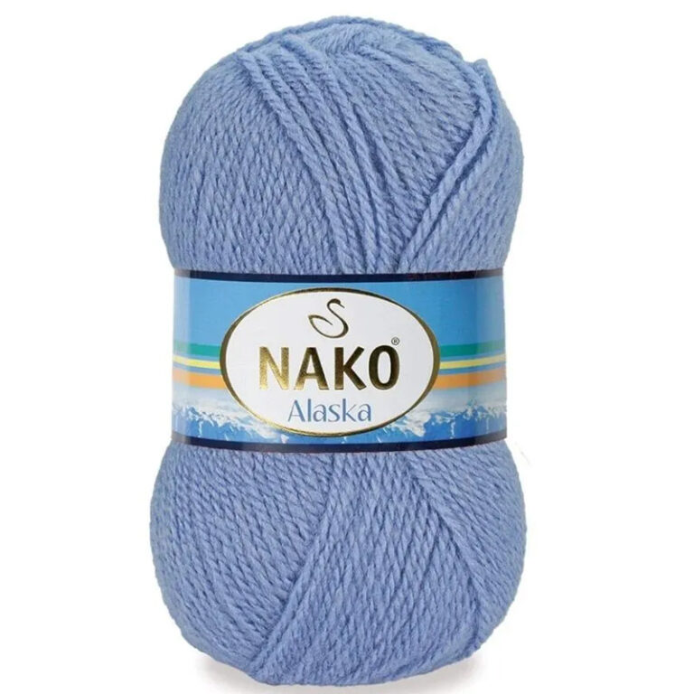 Пряжа для вязания NAKO «ALASKA» (№13266) Голубой