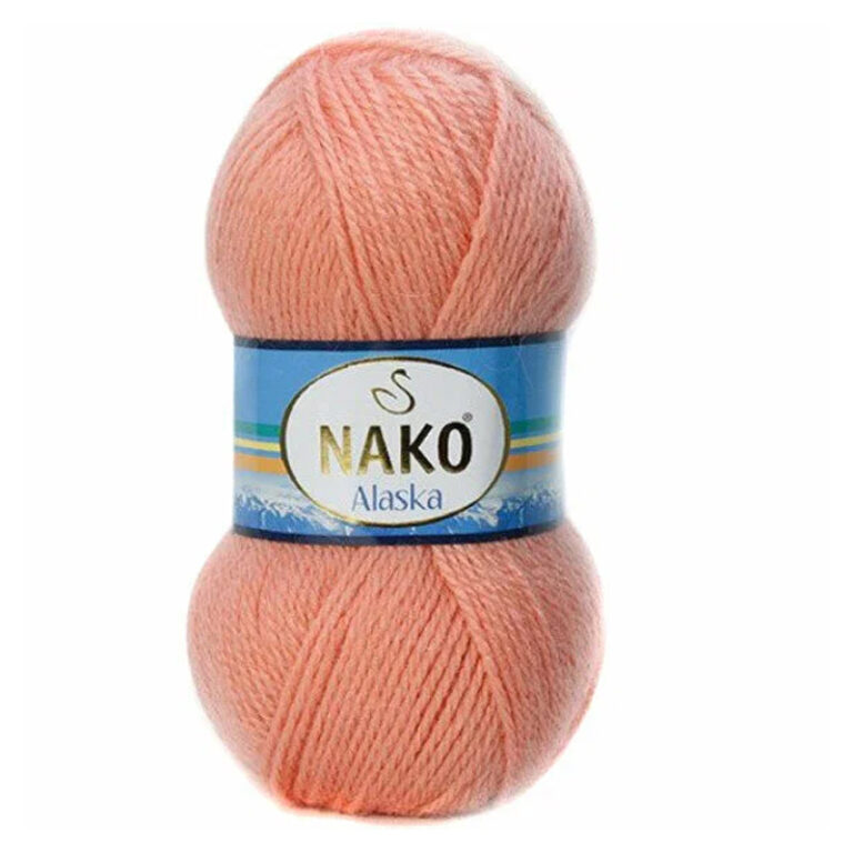 Пряжа для вязания NAKO «ALASKA» (№2525) Персик