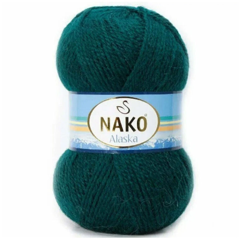 Пряжа для вязания NAKO «ALASKA» (№4135) Т. изумруд