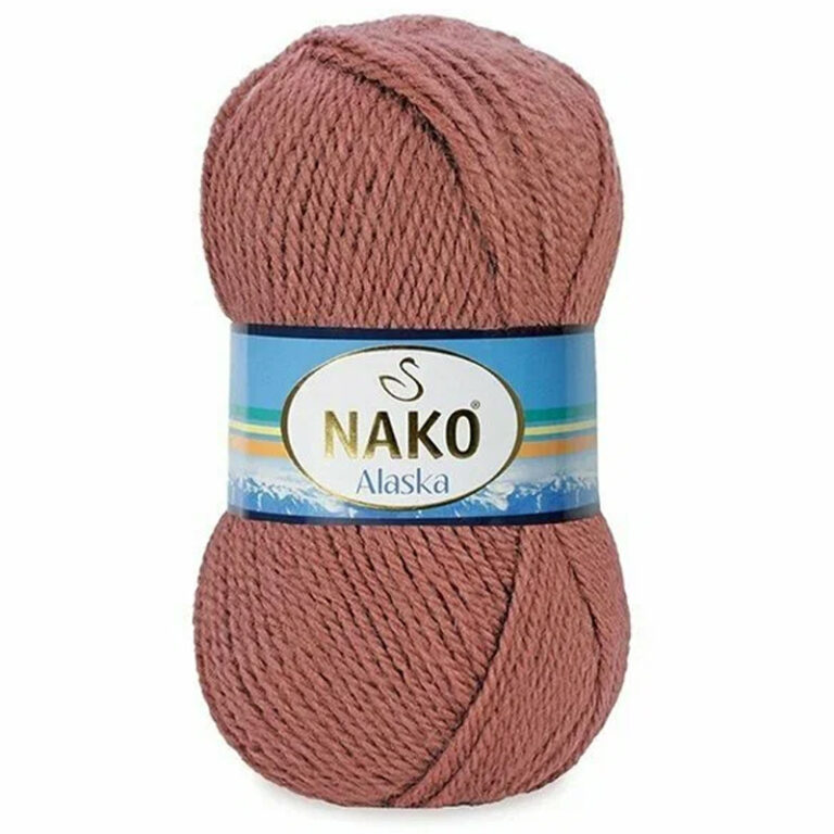 Пряжа для вязания NAKO «ALASKA» (№4232) Кр. глина