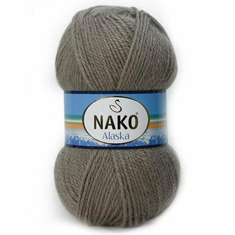 Пряжа для вязания NAKO «ALASKA» (№4762) Св. беж-серый