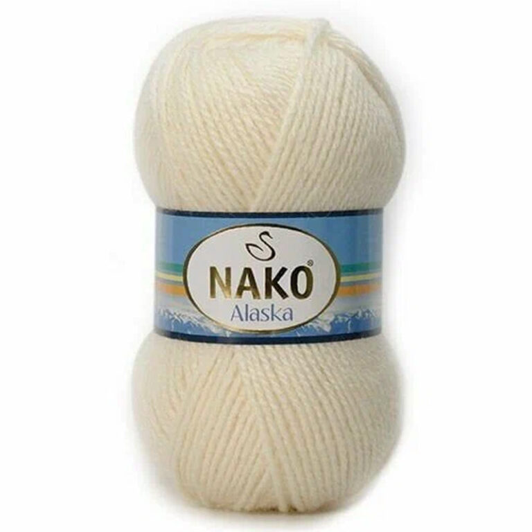 Пряжа для вязания NAKO «ALASKA» (№7103 (288)) Экрю