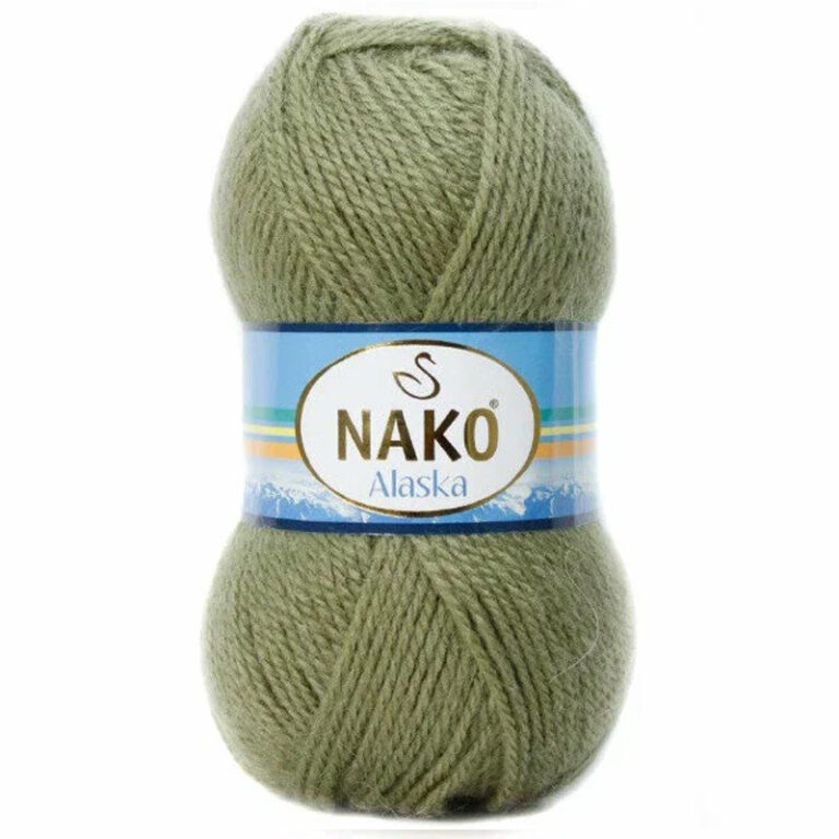 Пряжа для вязания NAKO «ALASKA» (№7106 (268)) Хаки
