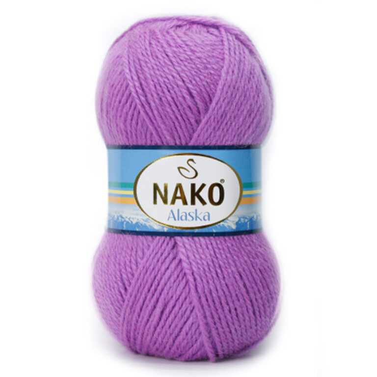 Пряжа для вязания NAKO «ALASKA» (№7109 (10509)) Темный цикламен