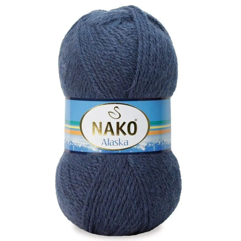 Пряжа для вязания NAKO «ALASKA» (№1714 (2878)) Темно-серо-голубой