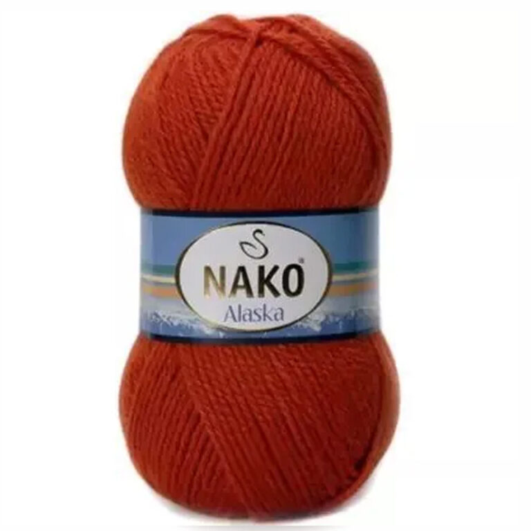 Пряжа для вязания NAKO «ALASKA» (№7127 (11023)) Терракот