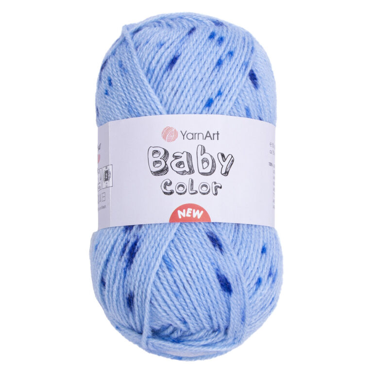 Пряжа для вязания YARNART "BABY COLOR" (№207) Голубой/синий