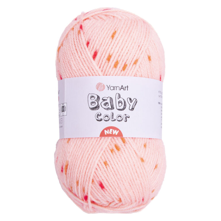 Пряжа для вязания YARNART "BABY COLOR" (№208) Персик/оранж/роз