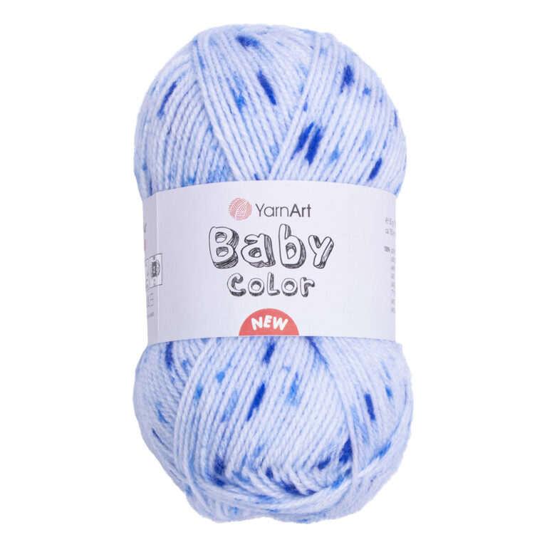 Пряжа для вязания YARNART "BABY COLOR" (№210) Голубой/синий