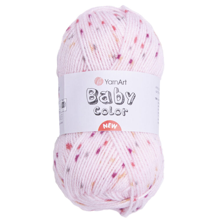 Пряжа для вязания YARNART "BABY COLOR" (№218) Розовый/слива