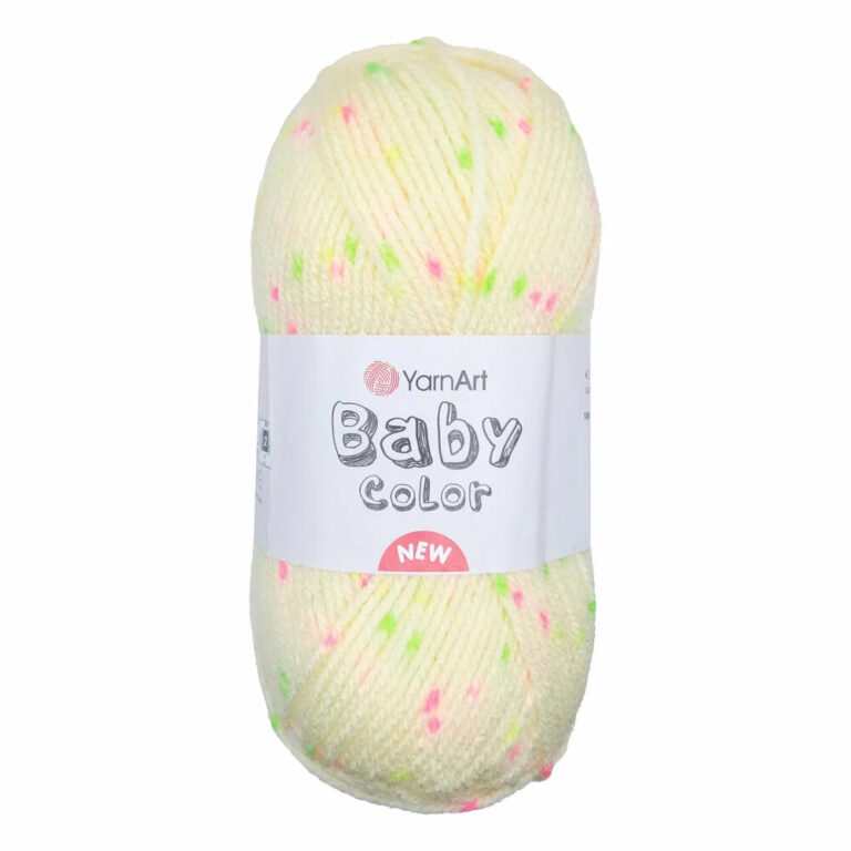 Пряжа для вязания YARNART "BABY COLOR" (№219) Бл.желтый/розовый/салатовый