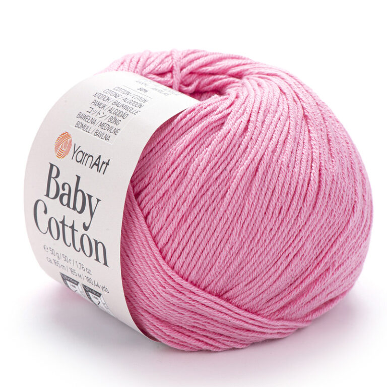 Пряжа для вязания YARNART "BABY COTTON" (№414) Розовый