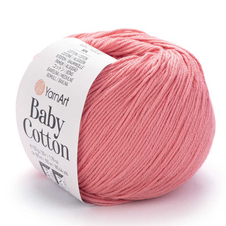 Пряжа для вязания YARNART "BABY COTTON" (№420) Коралловый