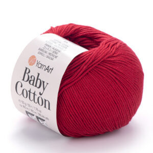 Пряжа для вязания YARNART "BABY COTTON" (№427) Кармин