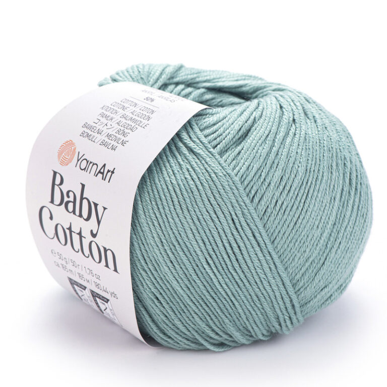 Пряжа для вязания YARNART "BABY COTTON" (№439) Мятный