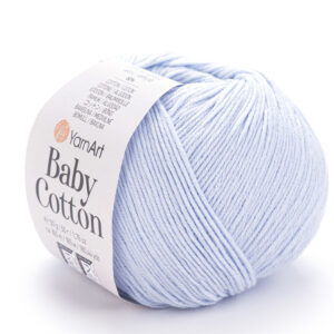 Пряжа для вязания YARNART "BABY COTTON" (№450) Голубой
