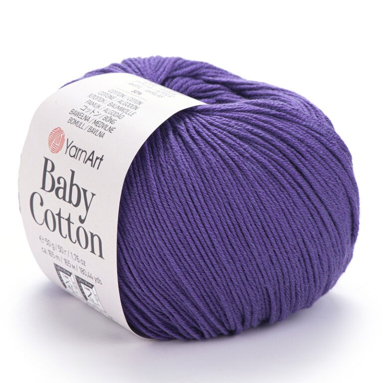 Пряжа для вязания YARNART "BABY COTTON" (№455) Фиалка