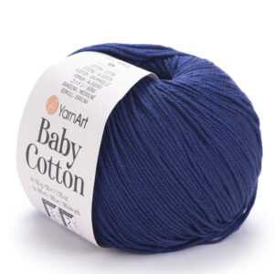 Пряжа для вязания YARNART "BABY COTTON" (№459) Синий
