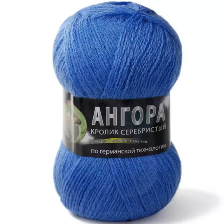 Пряжа для вязания COLOR CITY "АНГОРА КРОЛИК СЕРЕБРИСТЫЙ" (№315) Т.голубой