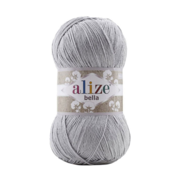 Пряжа для вязания ALIZE «BELLA 100» (№21) Серый