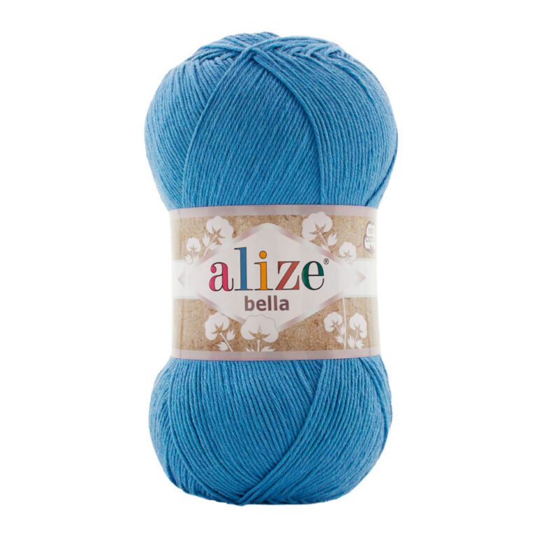 Пряжа для вязания ALIZE "BELLA 100" (№245) Синяя бирюза