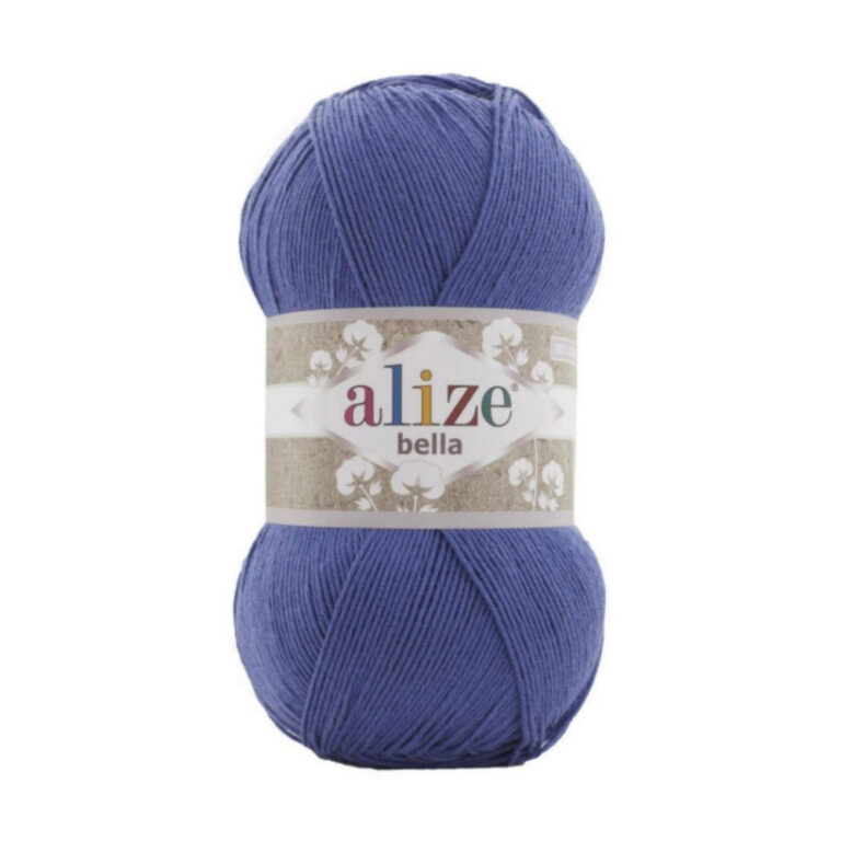 Пряжа для вязания ALIZE "BELLA 100" (№333) Ярко-синий