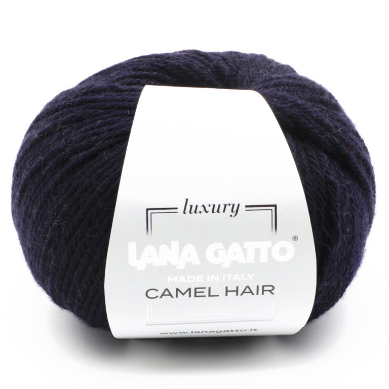 Пряжа для вязания LANA GATTO "CAMEL HAIR" (№10214) Синий темный