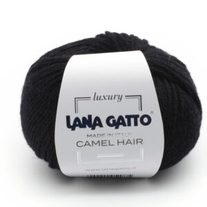 Пряжа для вязания LANA GATTO "CAMEL HAIR" (№5000) Черный