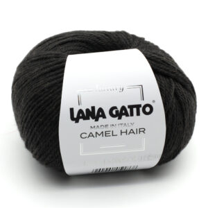 Пряжа для вязания LANA GATTO "CAMEL HAIR" (№5406) Антрацит